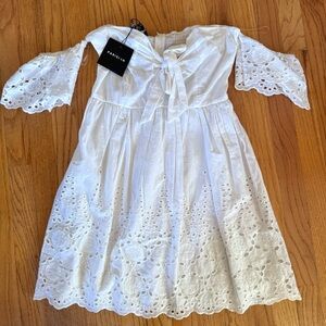 Parisian - Women’s NEW (Sz 8) White Lace Bardot, Off the Shoulder Summer Dress